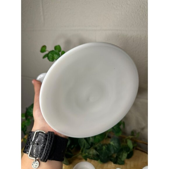 Vintage Westmoreland Glass PAIR Candelabra Candle Holders English Hobnail White - Picture 7 of 8